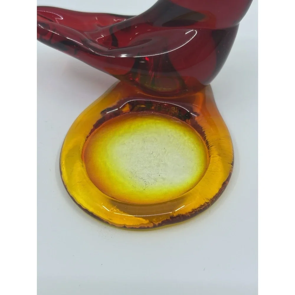 1989 Vintage Titan Art Red Cardinal Of Love Signed W. Ward With Candle Holder